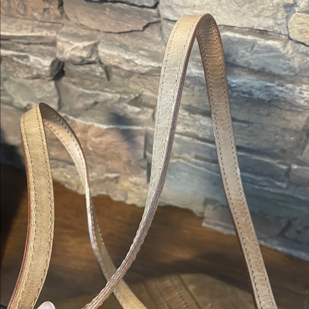 Frye Melissa Shopper Tote Distressed leather Bag -Beige- $358 - Picture 12 of 16